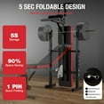 thumbnail image 4 of Weight Bench,Blacksmith Foldable 750lbs 5-In-1 Weightbench Set with Squat Rack and Leg Extension & Curl,Gym Exercise Equipment Bench for Full Body Home Gym, 4 of 7