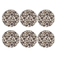 thumbnail image 2 of Honeii Dreamcatcher Print Leather Coaster Set of 6, Ideal for Safeguarding Your Furniture from Drinks Spills and Effortless Cleanup,Round Shape, 2 of 7
