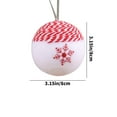 thumbnail image 2 of Hwkond Christmas Tree Balls 3pc Festival Pendant Accessories Elegant Christmas Tree Decorations Pendants Suitable For Indoor And Outdoor Use,White, 2 of 7