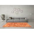 thumbnail image 3 of Ahgly Company Indoor Rectangle Abstract Orange Modern Area Rugs, 2' x 5', 3 of 4