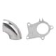 thumbnail image 1 of BOROCO Turbo Downpipe Brida con 2.5in 90 ° Codo Resistente a altas temperaturas Ajuste para T3 T4 5 Pernos Turbo, 1 of 5