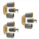 thumbnail image 1 of 3X Juego de Accesorios de BañO Dispensador de JabóN Botella BañO Soporte para Cepillo de Dientes Traje Gris, 1 of 3