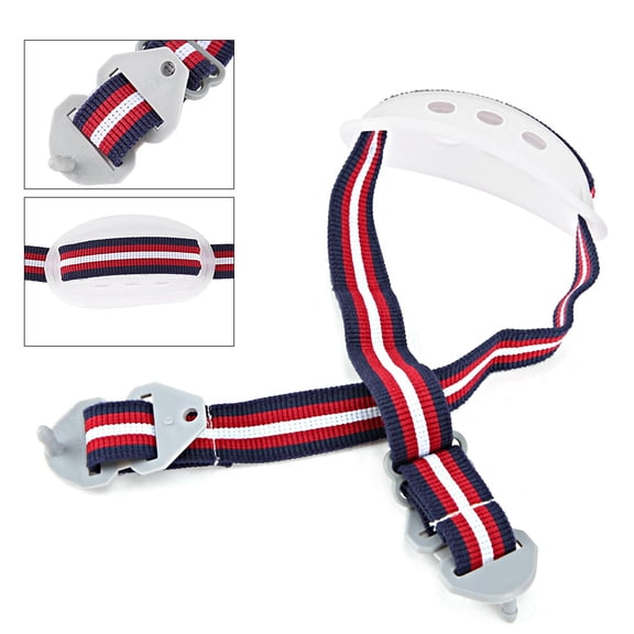 M Buder White Hard Hat Chin Strap Detachable Sling for Helmet Lower Jaw Construction Safety Accessories, 1 Count