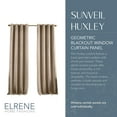 thumbnail image 3 of Elrene Home Fashions Sunveil Huxley Geometric Blackout Window Curtain Panel, 52X95, Taupe C95, 3 of 3