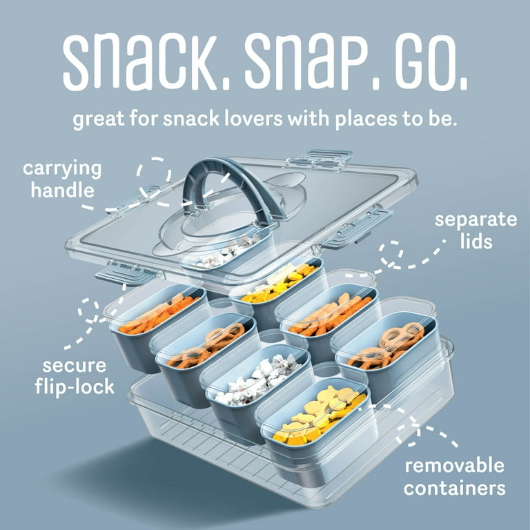 Cook With Color 8-Compartment Snackle Box, Charcuterie and Snack