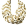 thumbnail image 3 of Wrapables® Light Weight Chevron Infinity Scarf, khaki, 3 of 4