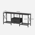 thumbnail image 4 of Muebles de tv industriales en color negro Con enchufe, USB,LED, cajón 1.2m, 4 of 10