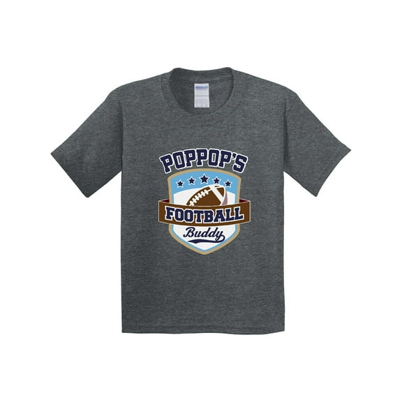Inktastic Poppop Grandpa Football Buddy Youth T-Shirt