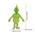 thumbnail image 2 of Muñeco de peluche de Navidad Grinch, dibujos animados, lindos regalos de Navidad para bebés y niños (Grinch), 2 of 3