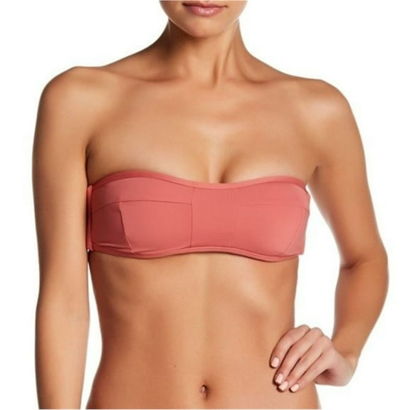 Tavik Womens Izzy Bandeau Swim Top, Pink, Medium