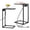 Gray, variant on Set of 2 C-Shaped End Tables with Charging Station, Side Tables with USB Ports and Outlets, Couch Tables for Living Room Bedroom Black