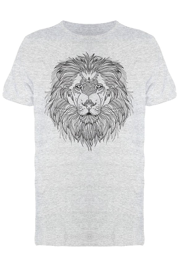 Lion Face. Sketch Tee Men's -Image by Shutterstock