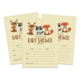 thumbnail image 1 of Inkdotpot 30 Cartes d'Invitation Style Baby Shower Animaux de la Jungle Invitations Vierges Neutres, 1 of 7