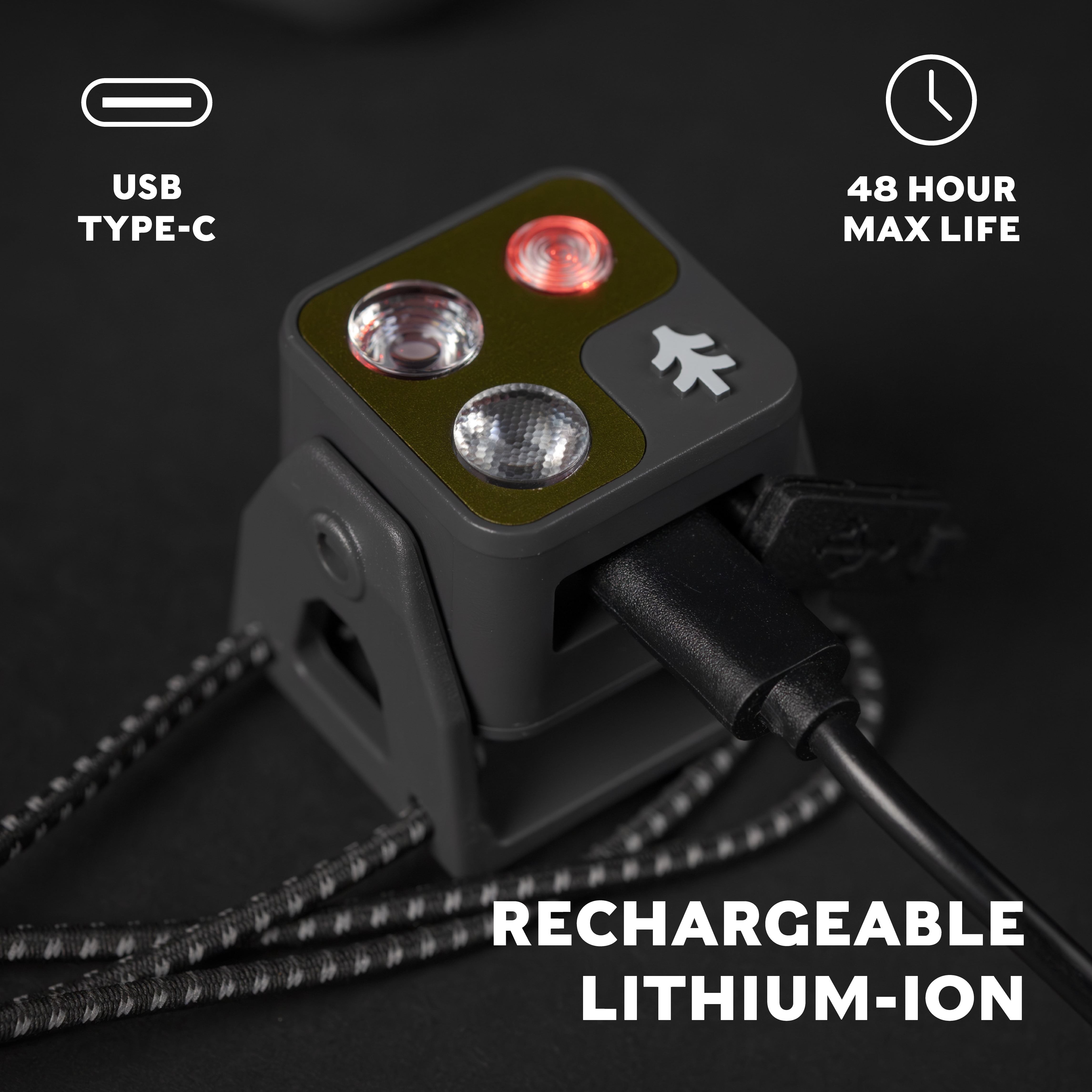 Swiss Tech ERLANG Ultra-Light 250 Lumens Rechargeable Headlamp, IP67, Swivel, Memory Mode