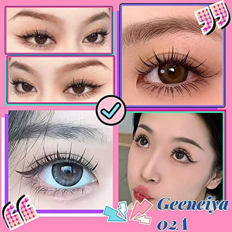 Manga Lashes Natural Look Individual Lash Clusters Anime False