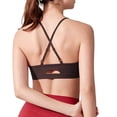 thumbnail image 3 of cocolona Womens Strappy Crisscross Sports Bras Workout Lightweight Breathable Running Yoga Bras Gym Camis, 3 of 4