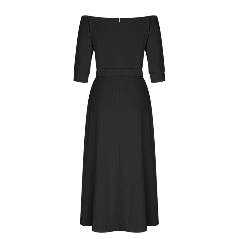 green emerald velvet dress Long Bell-Sleeve Pleated Long Formal Dress CD242 main image 0