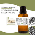 thumbnail image 3 of GreenHealth Styrax Benzoin Essential Oil 15 ml Amber Glass Bottle with Euro Dropper, 3 of 4