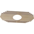 thumbnail image 2 of Ekena Millwork 28"W x 14"H x 7 3/8"ID x 1/4"T Chrysler Wood Fretwork Pierced Ceiling Medallion, Hickory, 2 of 3