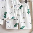 thumbnail image 6 of Gubotare Boys Sleep Shorts Set Unisex-Baby Short Sleeve Pajama 2-Piece Set 5T 6T (Green,5-6 Years), 6 of 6