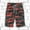 Red, variant on Juslio Mens Shorts Lace-up Pockets Loose Comfy Cotton Linen Solid Casual Cargo Shorts for Men