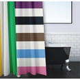 thumbnail image 3 of Simply Daisy 70" W x 73" L Christmas Stripes Polyester Shower Curtain, Multi [1 Ct], 3 of 5