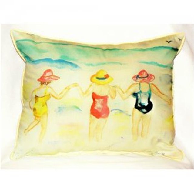 Betsy Drake HJ607 Ladies Wading Throw Pillow- 16 x 20 in.