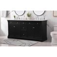 thumbnail image 2 of Elegant Kitchen and Bath 72 inch double bathroom vanity set in black, 2 of 8