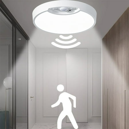 

SHENGXINY Round Induction Ceiling Light Led Building Stairs Aisle Warehouse Home Entry Corridor Automatic Body Sensor Light USB Models
