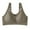 Coffee, variant on YHAJDS Women's Seamless Comfortable Daily Bra， Women's Plus Size Solid Color Bra Front Closure Thin Wireless Racerback Tank Style Everyday Underwear