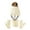 White, variant on harmtty Warm 3Pcs/Set Knitted Hat Scarf Gloves Set Cozy Warm Soft Thickened Wide Application Winter Accessories for Kids Beige