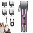 thumbnail image 1 of Dog Clipper, Professional Long Thick Hair Clipper, Low Noise Cat Clipper for Trimming, with LCD Display and 4 Comb Attachments, 1 of 1