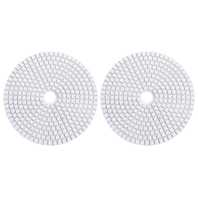 2piezas Almohadillas de Pulido de Diamante HúMedo de 5 Pulgadas Y 125 mm Granito de Mármol Granos 30