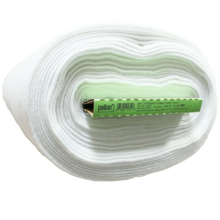 Pellon 986F Lightweight Fusible Fleece Sewing Fabric White 45" x 20 Yards by the Bolt