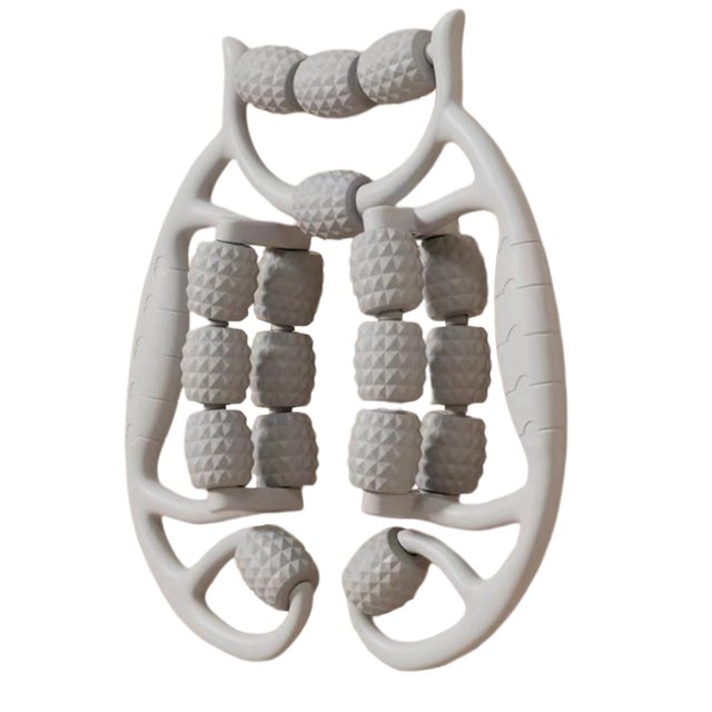 Rodillo muscular de 18 ruedas, rodillo de , rodillo de espuma, máquina de , pierna de mano Gris kusrkot rodillo de masaje