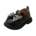 thumbnail image 4 of Domzle Toddler Little Girl Mary Jane Dress Shoes Flats for Girl Party School Shoes Non-Slip Sole Wide Round Toe Black, 4 of 6