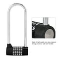 thumbnail image 2 of Cergrey Combination PAD-LOCK, Code Lock,Zinc Alloy U-shape Combination Digit Password Code Lock Extra Long Cabinet Door, 2 of 8