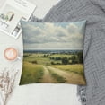 thumbnail image 2 of Creowell Rural Landscape Pillow Covers for Couch Sofa Indoor Outdoor Square Pillowcase 1PC 22x22in, 2 of 5