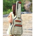 thumbnail image 4 of Sacs de Transport Professionnels pour Guitare Électrique Basse Sac de Rangement Sac à Main de Voyage Kaki, 4 of 9