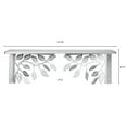 thumbnail image 2 of Verdin Leaves Indoor Outdoor Steel 24 Inch Wall Shelf by JasonW Studios(R) Silver, 2 of 3