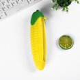 thumbnail image 3 of HBBKVI Silica Gel Pencil Case, Corn Shaped Pencil Bag for Adults Office College, Multi-Purpose Stationery Pen Bag with Zipper, 3 of 8