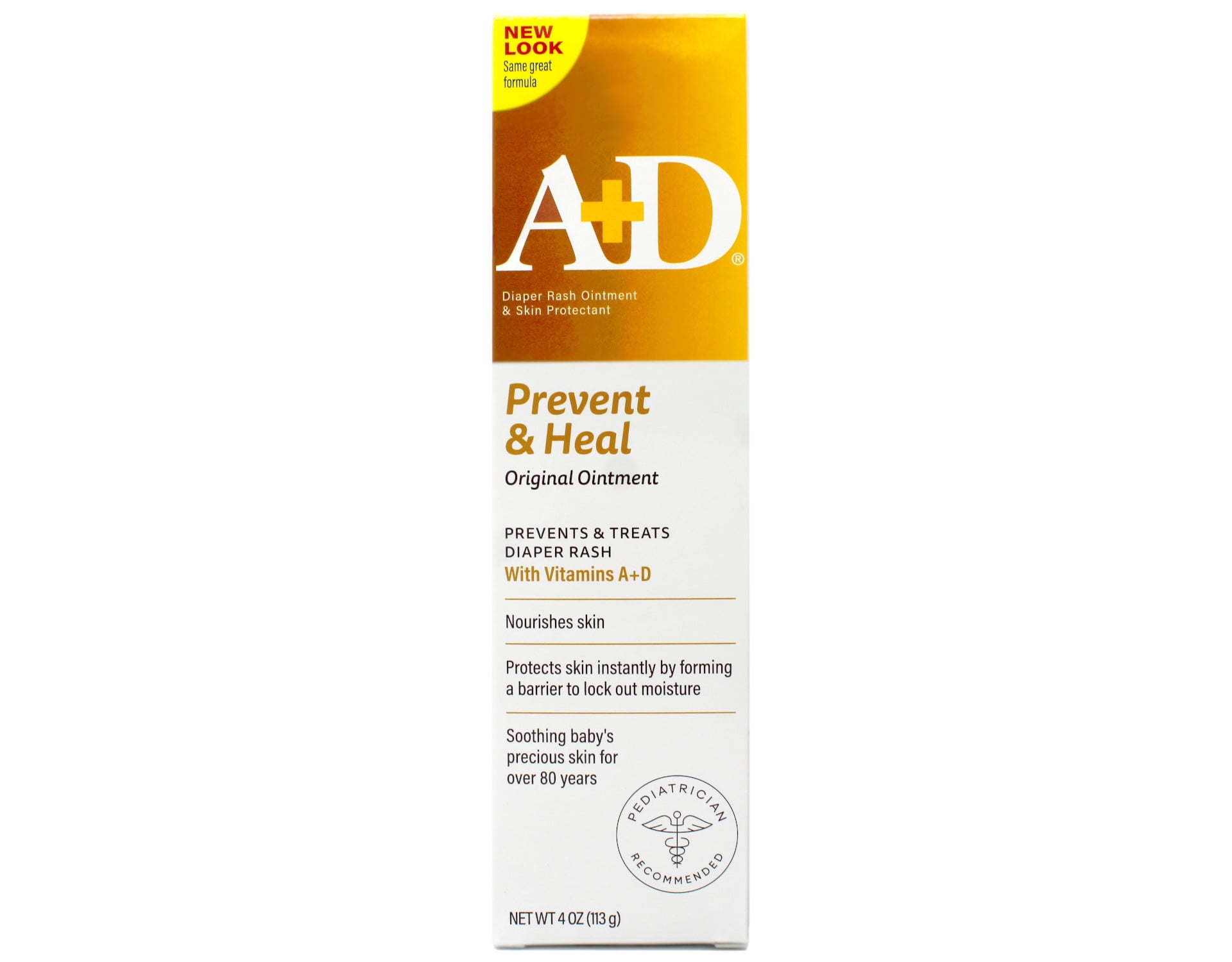 A+D Prevent + Heal Diaper Rash Ointment 4 oz, - 3 Pack