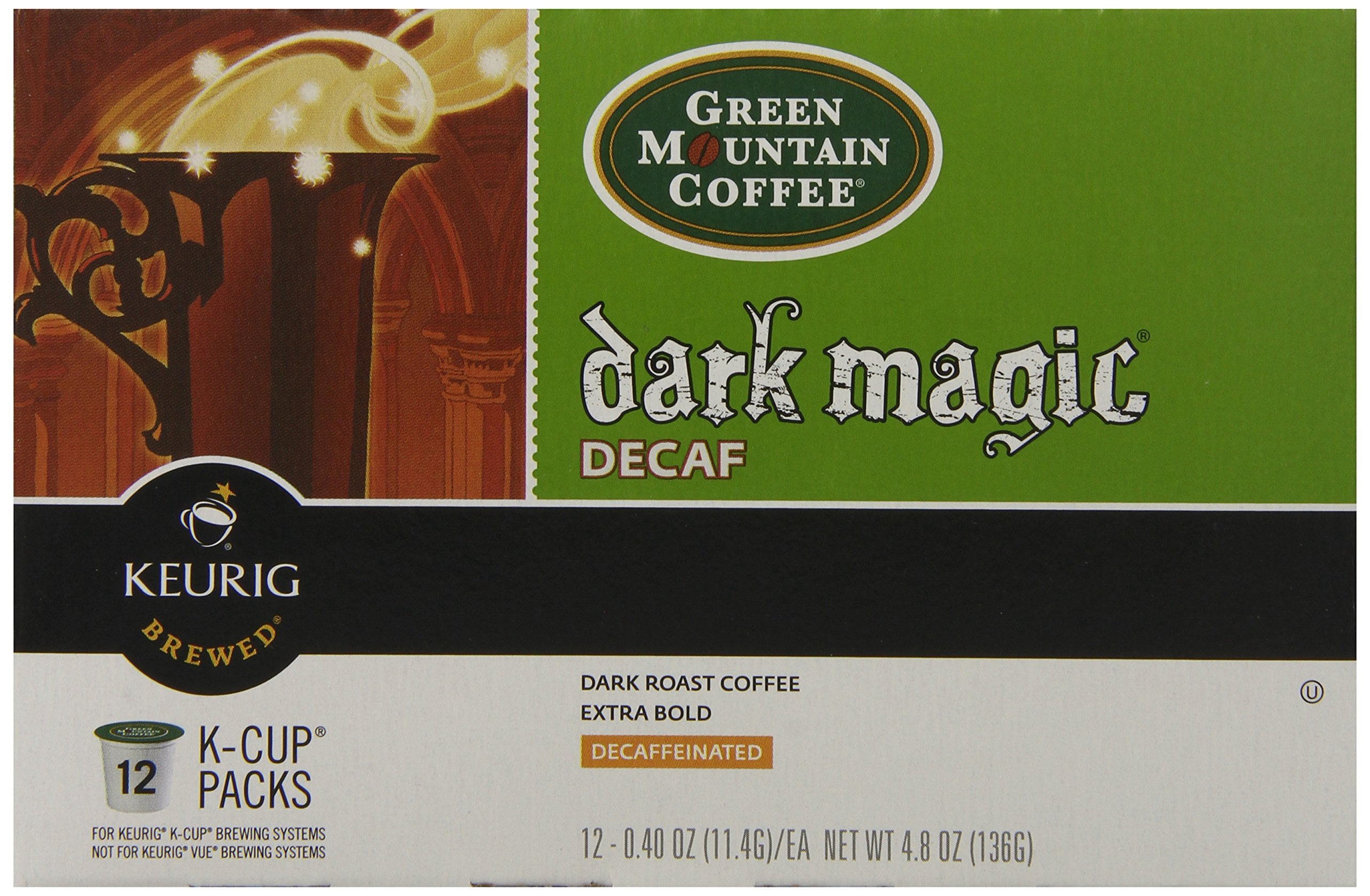 Green Mountain Coffee Decaf K-Cup, Dark Magic, 12-Count