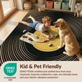 thumbnail image 4 of Design&I 3'x5' Washable Throw Rug Circle Album Retro Record Round Vintage Music Circular Vinyl for Entryway, Kitchen, Ultra-Thin & Non-Slip Skid-Resistant Small, 4 of 7