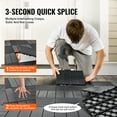 thumbnail image 3 of KFFKFF Click-Together Deck Squares, Set of 36, 12"x12" Covering 36 sq. ft, Resilient Plastic Outdoor Ground Cover, Suitable for All Climates, Patio and Deck Flooring Solution for Poolside, Balcony, 3 of 9