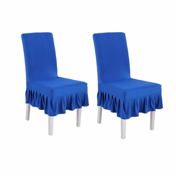 AUQ 2Pcs Chair Seat Covers,Protects Chairs Chair Covers for Dining,Doesn’T Fade Dining Chair Slipcovers,Blue