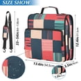 thumbnail image 2 of FORMRS Zipper Binder with Shoulder Strap 2-inch Ring 500 Sheet Capacity File Bag, Red Teal Plaid, 2 of 5