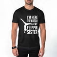 thumbnail image 5 of I'm Here to Watch My Flippin Sister Gymnast Cheer Sister T-Shirt, 5 of 7