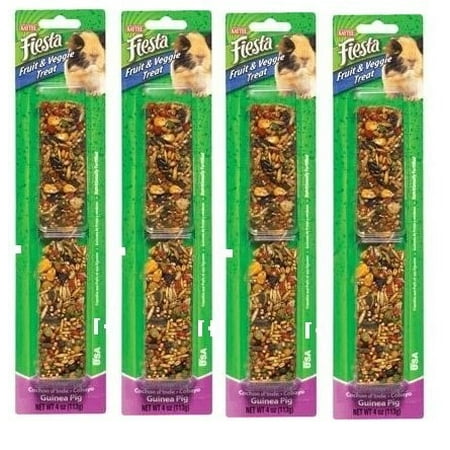 Fruit Veggie Treat - Kaytee Fiesta Fruit & Veggie Guinea Pig Treat, 4 Oz