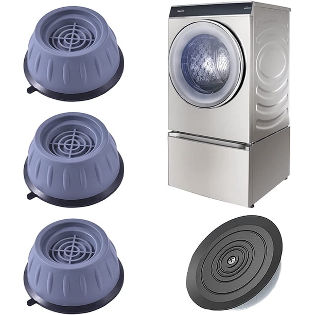 4 Piezas Almohadilla para Lavadora, Pie para Lavadora con Almohadilla de Goma, Pie para Lavadora Antivibración para Lavadoras y Secadoras de Ropa